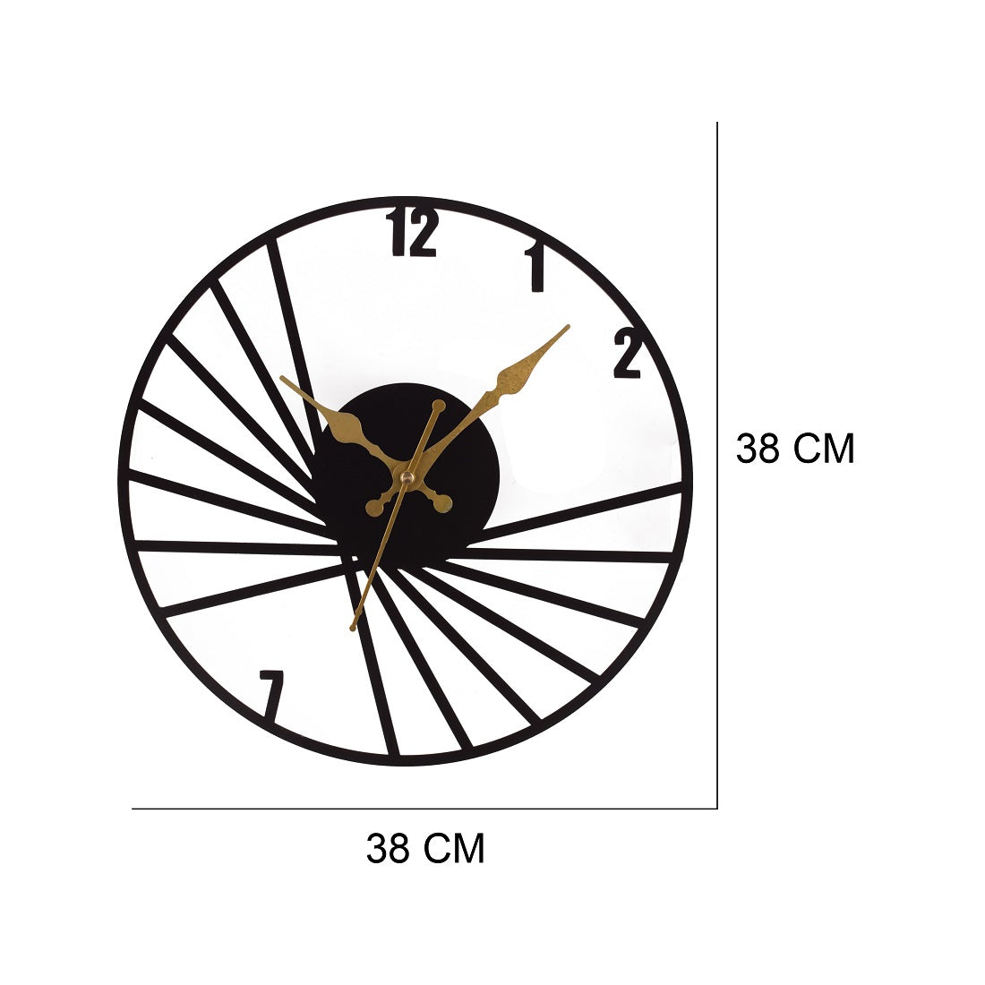 Premium Metal Wall Clock – Silent Sweep Quartz Movement & Modern Decorative Design