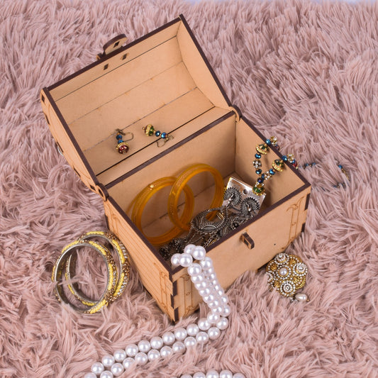 Wooden Makeup & Cosmetics Organizer Box – Stylish Vanity Storage for Women