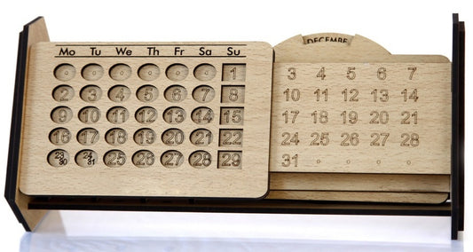 Wooden Lifetime Calendar – Home, Office & Farmhouse Décor
