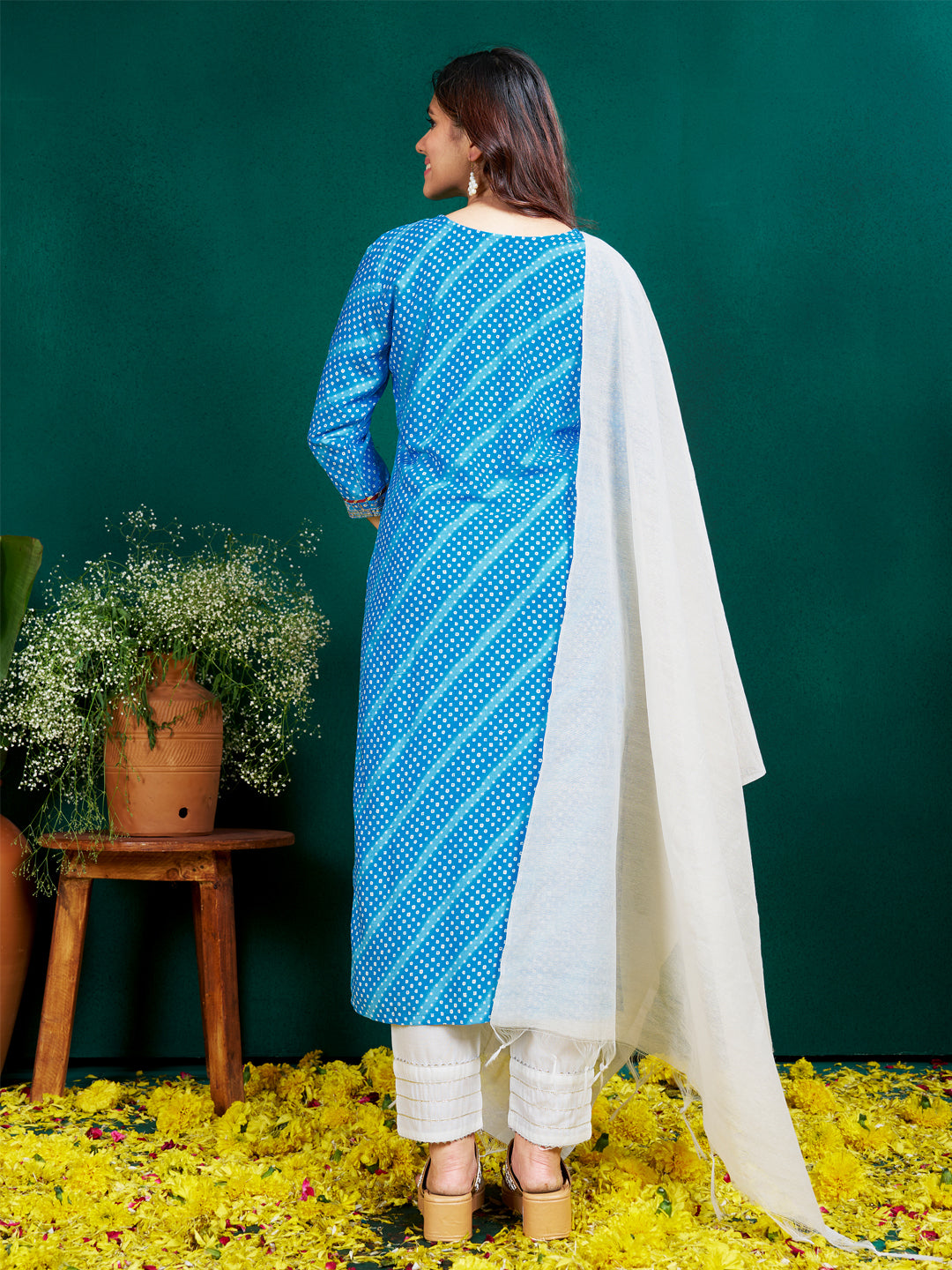 7 COLOR Rayon Print with Embroidery & Sequence Work Fully Stiched Rayon Kurti Pant Dupatta (Black, Coffee, Parrot, Purple, Rama, Sky Blue, Yellow)