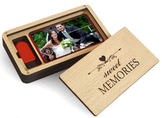 Wooden Data Storage Box – Compact & Durable