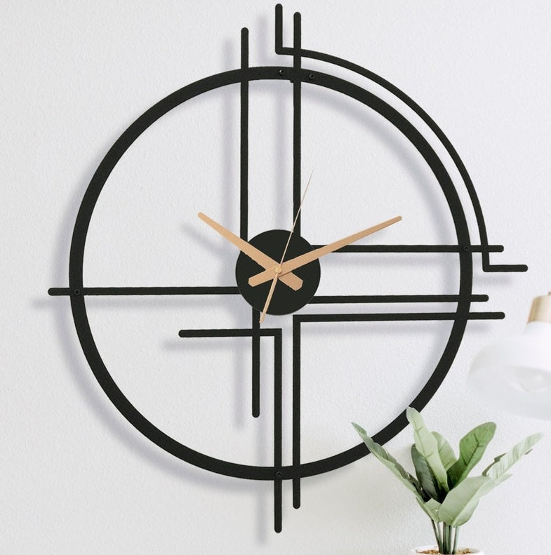 Premium Metal Wall Clock – Silent Sweep Quartz Movement & Modern Decorative Design
