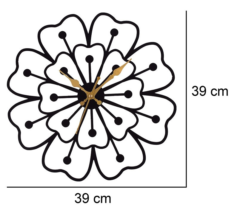 Premium Metal Wall Clock – Silent Sweep Quartz Movement & Modern Decorative Design