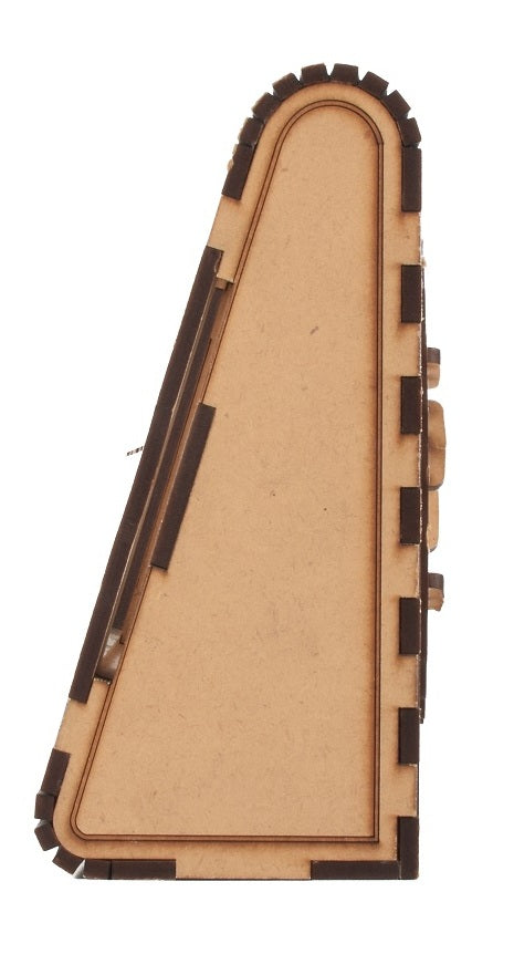 Wooden Desk Organizer with Clock, Photo Frame & Drawers – Elegant Office Tabletop Accessory