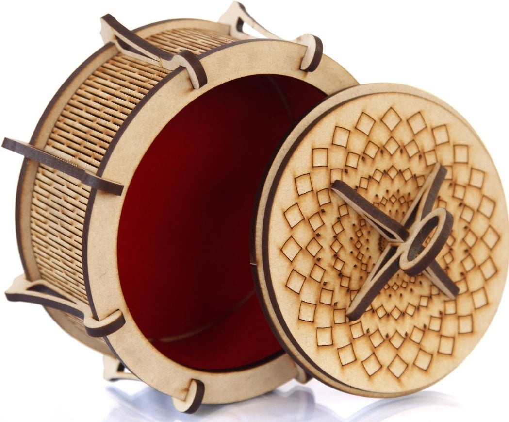 Wooden Beautiful Jewellery Box Ring Box | Handmade Attractive Design Ring Box Jewelry Wooden Presentation Box Case for Proposal Engagement Wedding Ceremony Birthday Gift