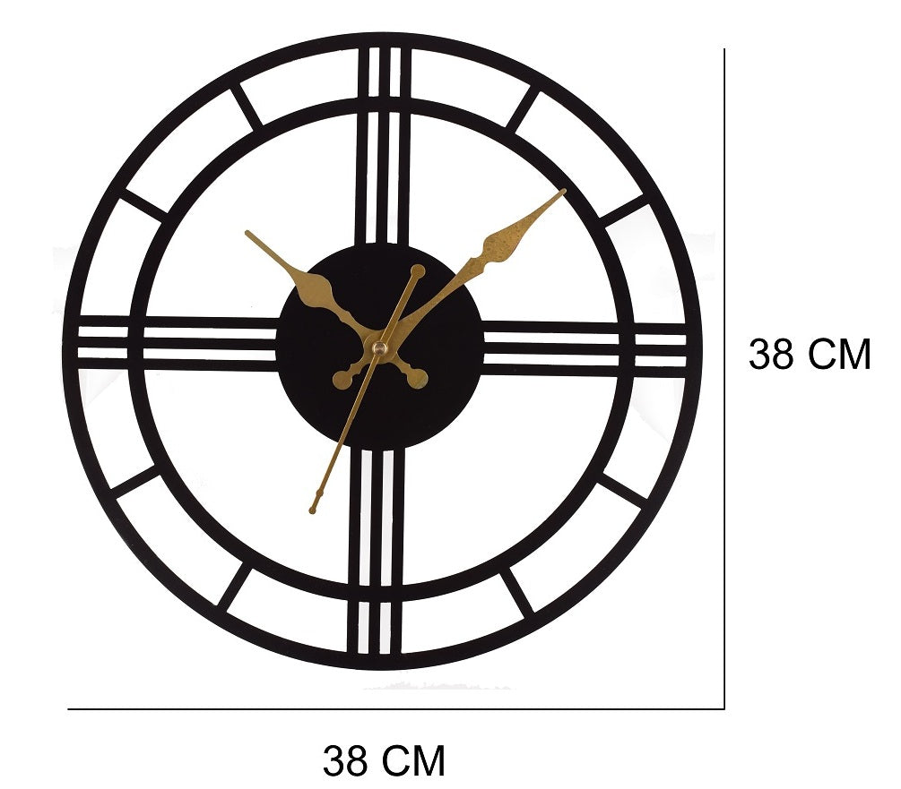 Premium Metal Wall Clock – Silent Sweep Quartz Movement & Modern Decorative Design
