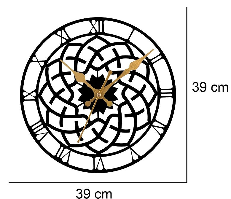 Premium Metal Wall Clock – Silent Sweep Quartz Movement & Modern Decorative Design