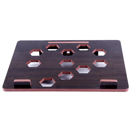 Adjustable Wooden Laptop Stand – Foldable & Ergonomic