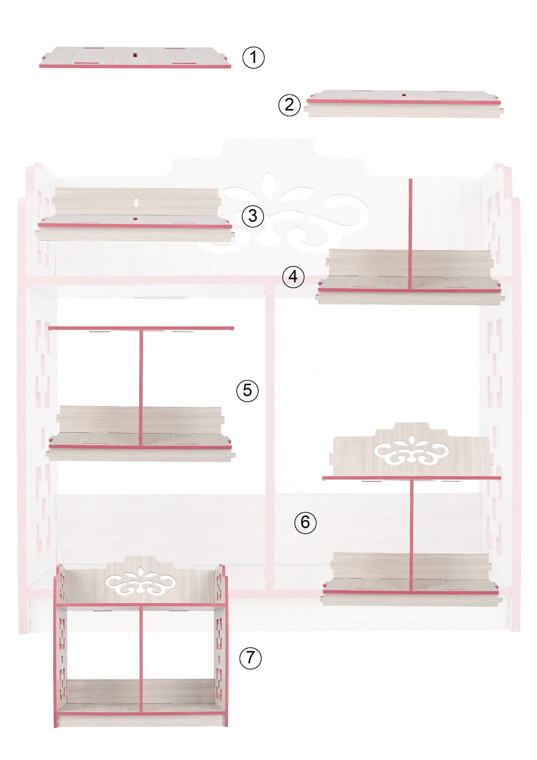 Multipurpose Wooden Wall Shelf – Pre-Assembled Storage & Display Rack for Home Décor