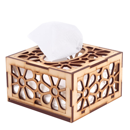 Elegant Wooden Tissue Paper Box – Stylish & Functional
