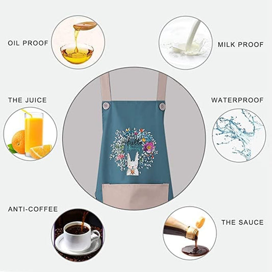 Waterproof Kitchen Apron with Pockets