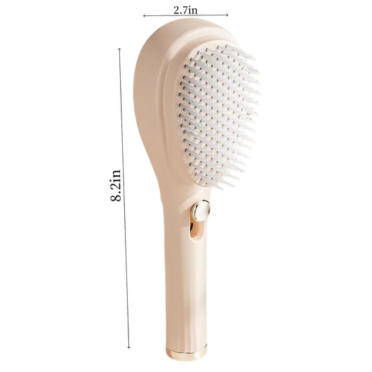 Self-Cleaning Hair Brush with Anti-Static