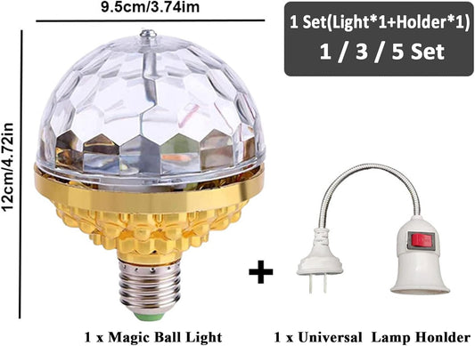 RGB LED Rotating Disco Light Bulb