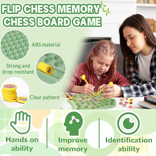 Educational Flipping Chess Match Game