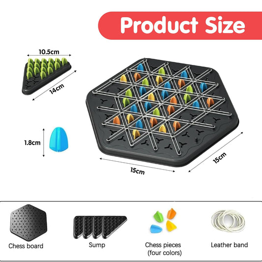 Educational Rubber Band Strategy Board Game