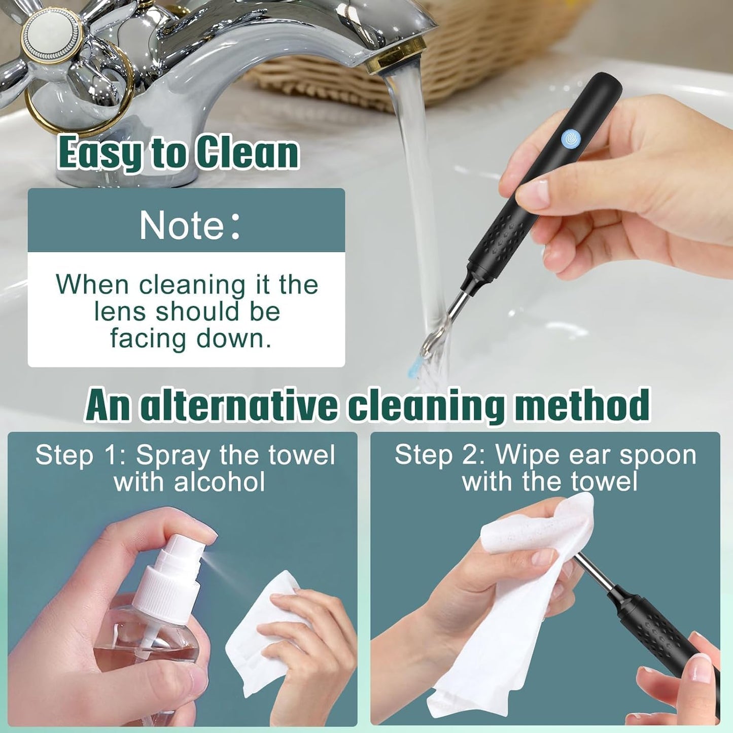 Ear Wax Removal Otoscope with Camera