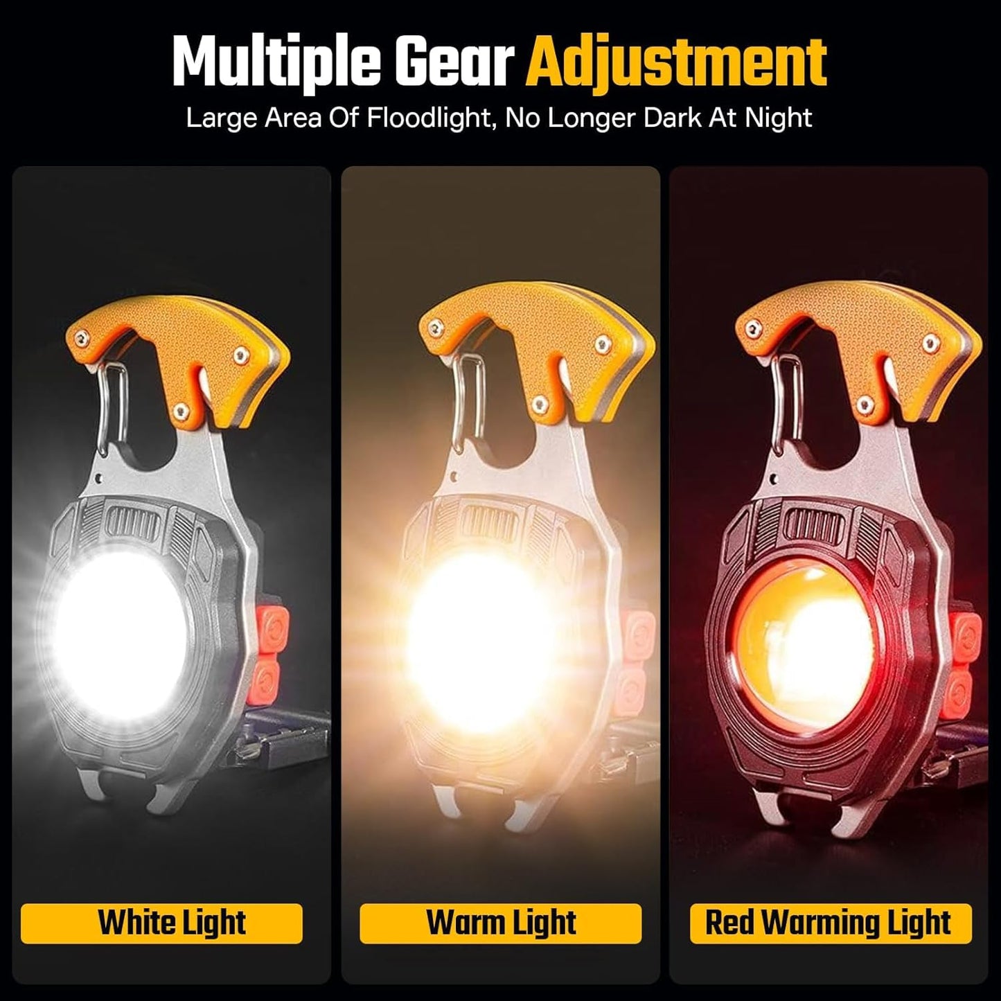800 Lumens Rechargeable LED Keychain Flashlight