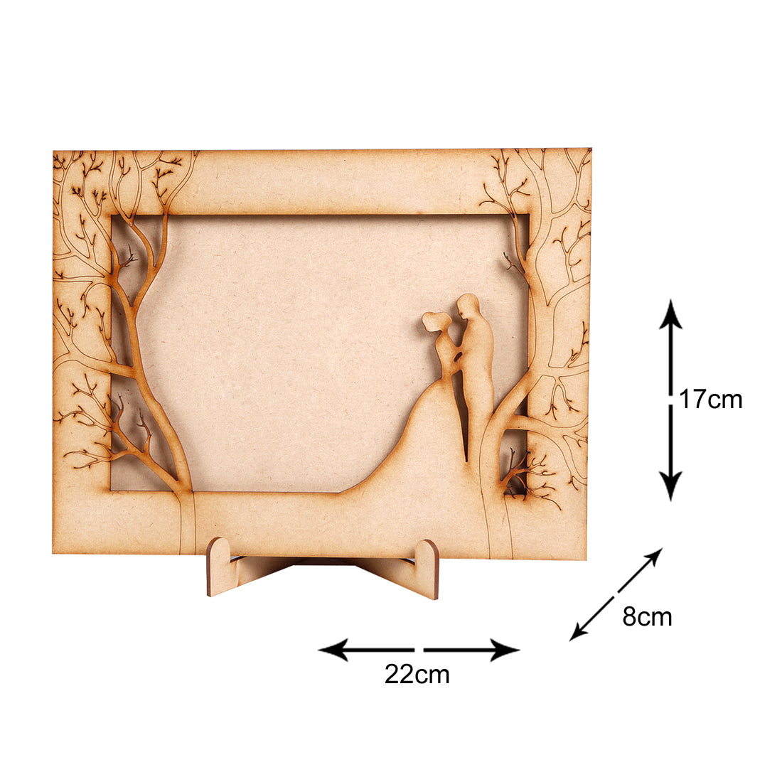 Premium MDF Wood Photo Frame - Wall Hanging Frame | Vertical & Horizontal Display