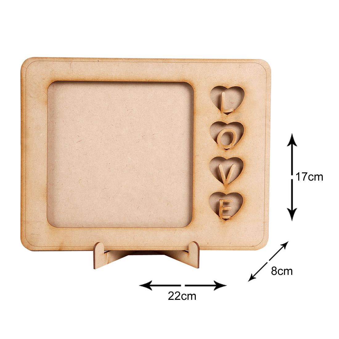 Premium MDF Wood Photo Frame - Wall Hanging Frame | Vertical & Horizontal Display