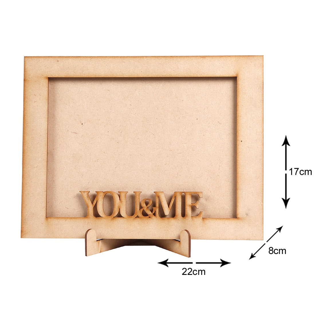 Premium MDF Wood Photo Frame - Wall Hanging Frame | Vertical & Horizontal Display