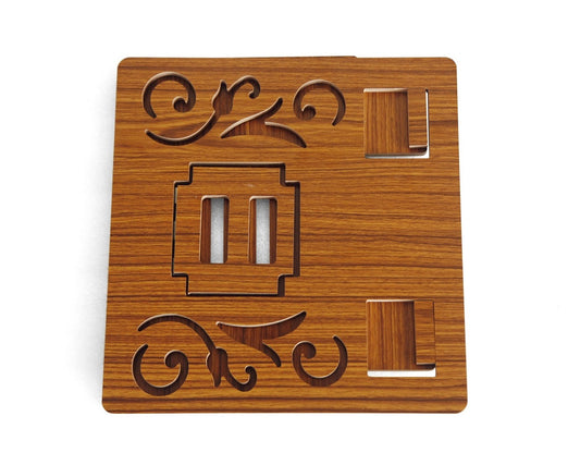 Premium Wooden Laptop Stand – Ergonomic & Multi-Functional