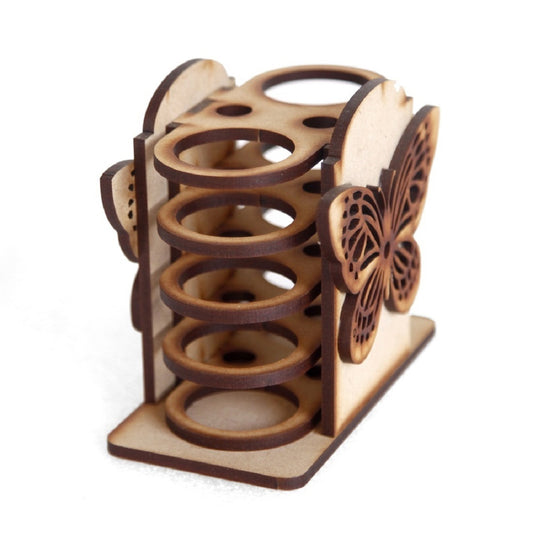Elegant Wooden Desk Organizer Collection: Storage Box & Spiral Pen Holder