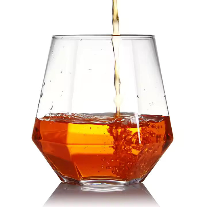Premium Crystal Whiskey Glasses 6 PCS Set