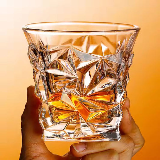 Premium Crystal Whiskey Glasses 6 PCS Set