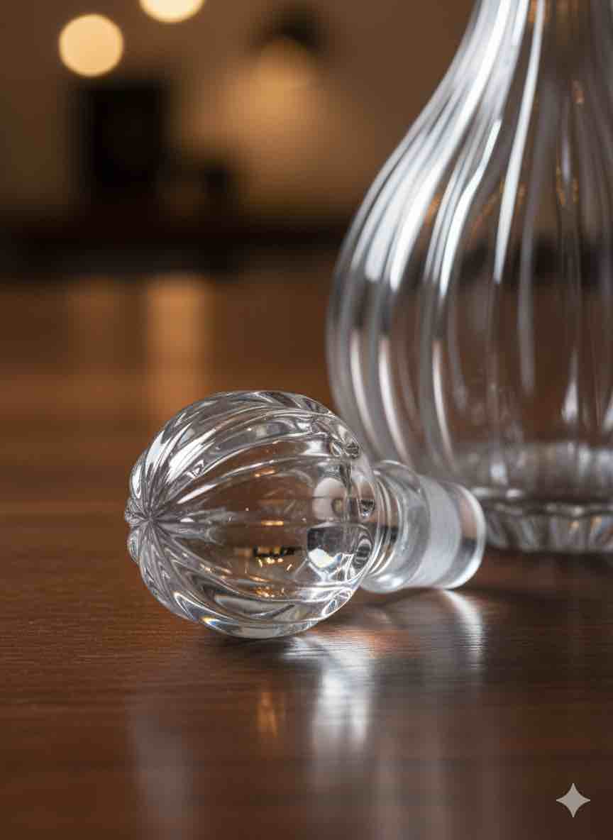Premium Crystal Whiskey Decanter – Elegant Hand-Blown Glass Bottle for Home, Bar & Gifting