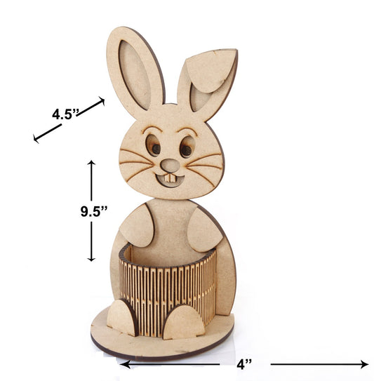 Rabbit Sitting Pen Stand – Cute Desk Organizer Home & Office