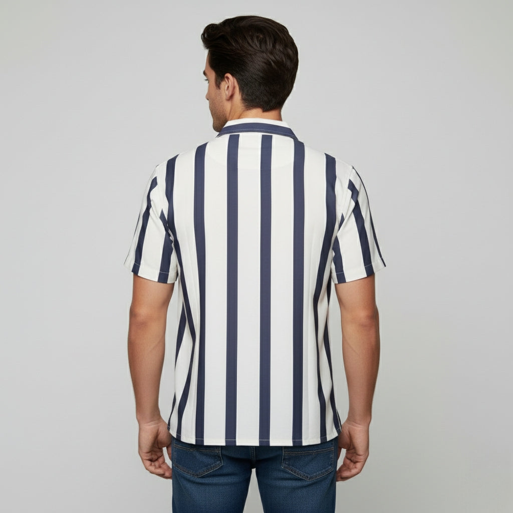 Men’s Fancy Printed Cuban Collar Rayon Shirt – Trendy Casual Wear