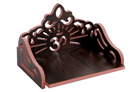 Elegant Wooden Mandir for Home – Wall Mounted Temple & Puja Set