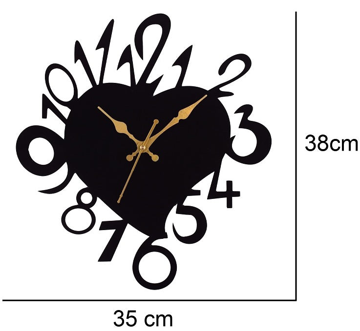 Premium Metal Wall Clock – Silent Sweep Quartz Movement & Modern Decorative Design