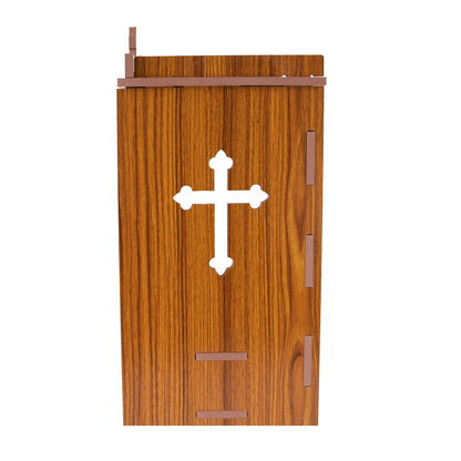 Premium MDF Wooden Wall-Mounted Jesus Mandir – Home Decor & Idols