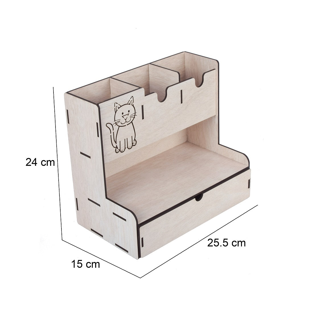 Multipurpose Wooden Wall Shelf – Pre-Assembled Storage & Display Rack for Home Décor