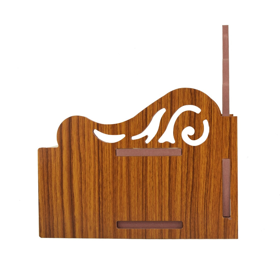Elegant Wooden Mandir for Home Wall Mounted Temple with Door Storage & Puja Set