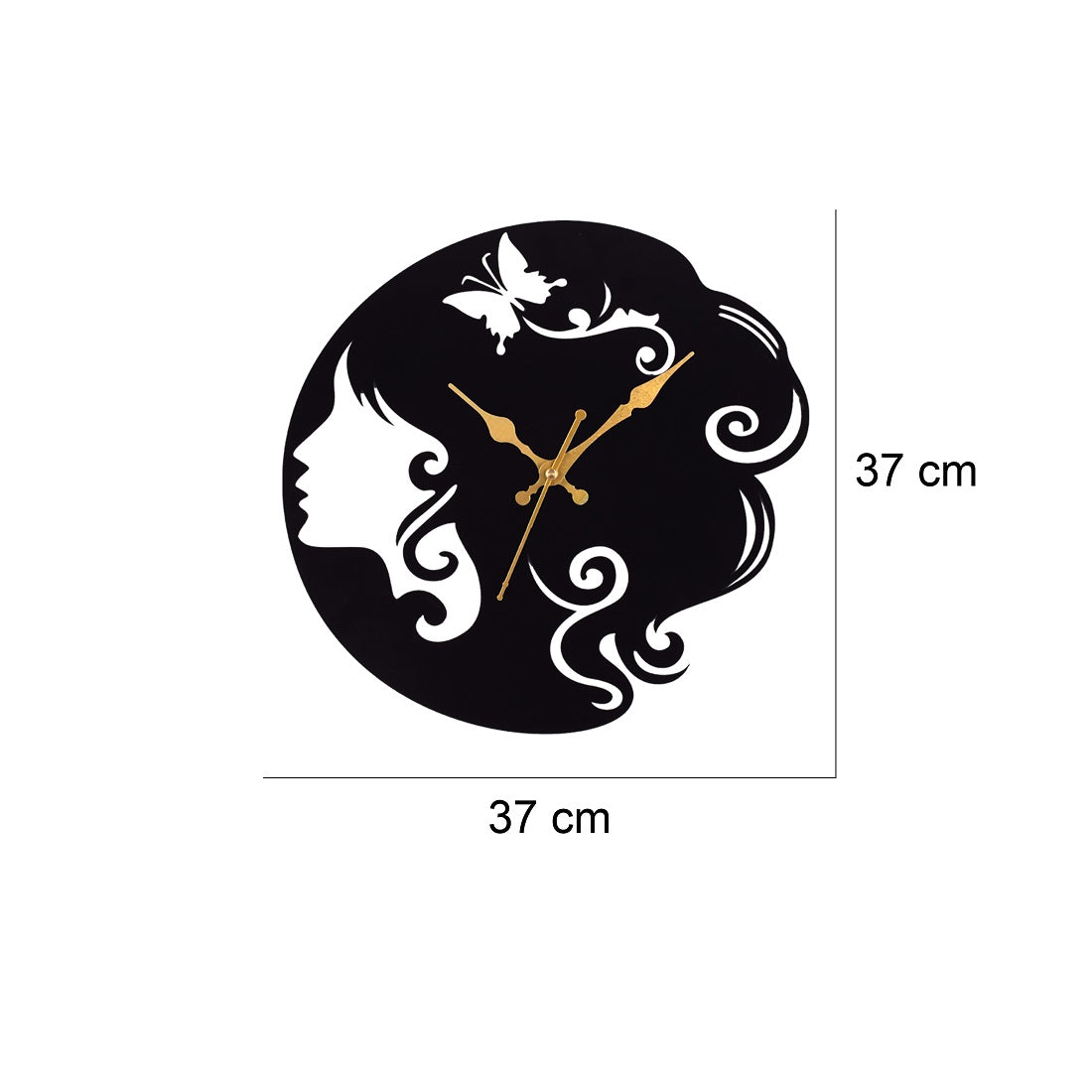 Premium Metal Wall Clock – Silent Sweep Quartz Movement & Modern Decorative Design