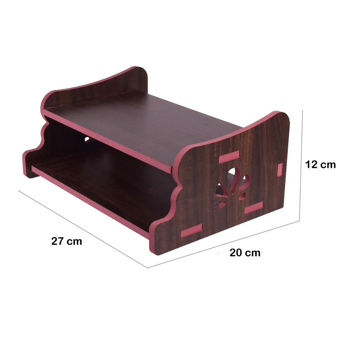 Wooden Set Top Box & Router Holder – Wall-Mount MDF Organizer Shelf