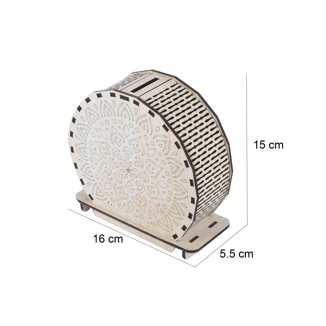 Handicrafted Wooden Money Bank Large - Coin Saving Box - Piggy Bank - Gifts for Kids, Girls, Boys & Adults