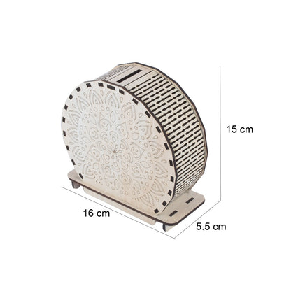 Handicrafted Wooden Money Bank Large - Coin Saving Box - Piggy Bank - Gifts for Kids, Girls, Boys & Adults