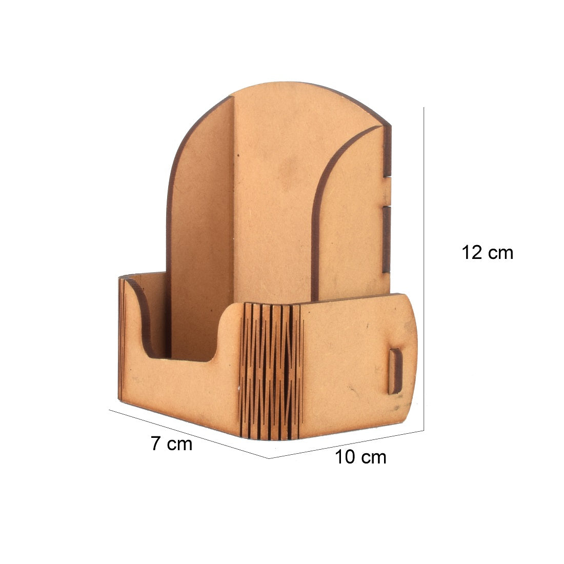 Intricately Designed Wooden Business Card Holder