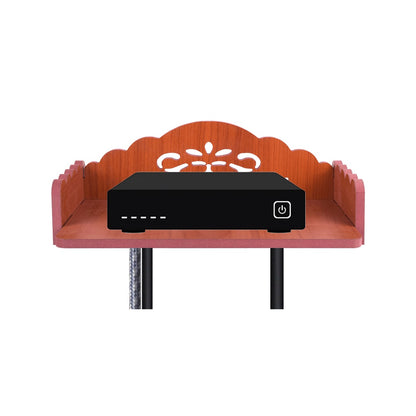Wooden Set Top Box & Router Holder – Wall-Mount MDF Organizer Shelf