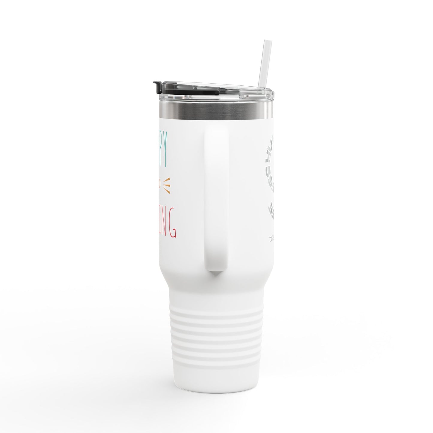Happy Dazzling Insulated Travel Mug, 40oz - Perfect for On-The-Go, Gifts, Coffee Lovers, Travel Essentials, Joyful Sips