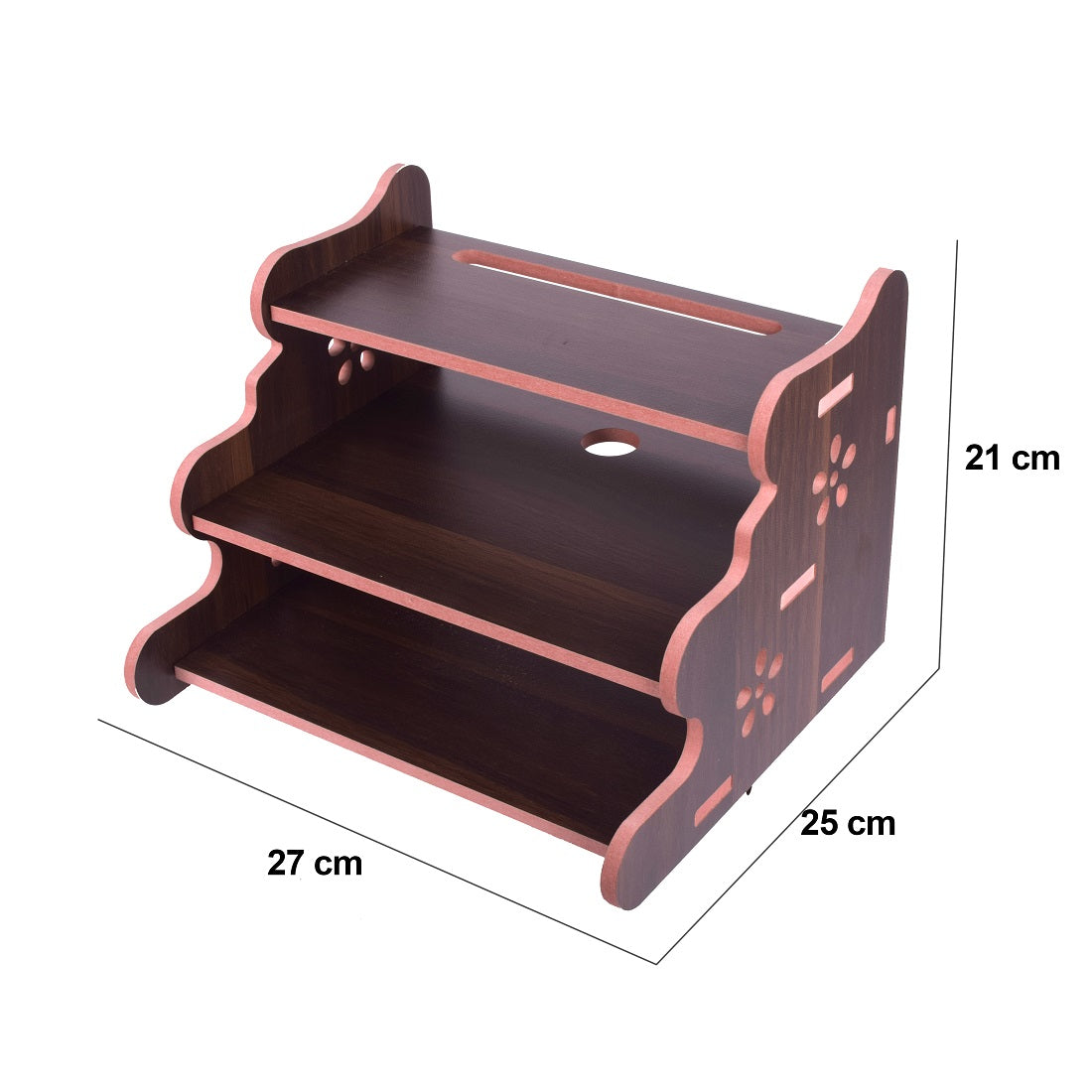 Wooden Set Top Box & Router Holder – Wall-Mount MDF Organizer Shelf