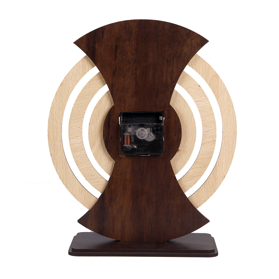 Desktop Wooden Calendar with Clock – 15x15 Inch MDF Hanging Calendar for Office & Home Decor