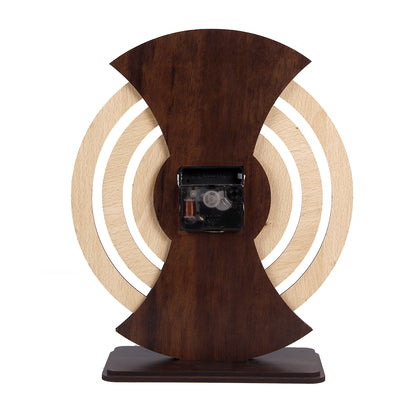 Desktop Wooden Calendar with Clock – 15x15 Inch MDF Hanging Calendar for Office & Home Decor