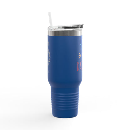 Happy Dazzling Insulated Travel Mug, 40oz - Perfect for On-The-Go, Gifts, Coffee Lovers, Travel Essentials, Joyful Sips