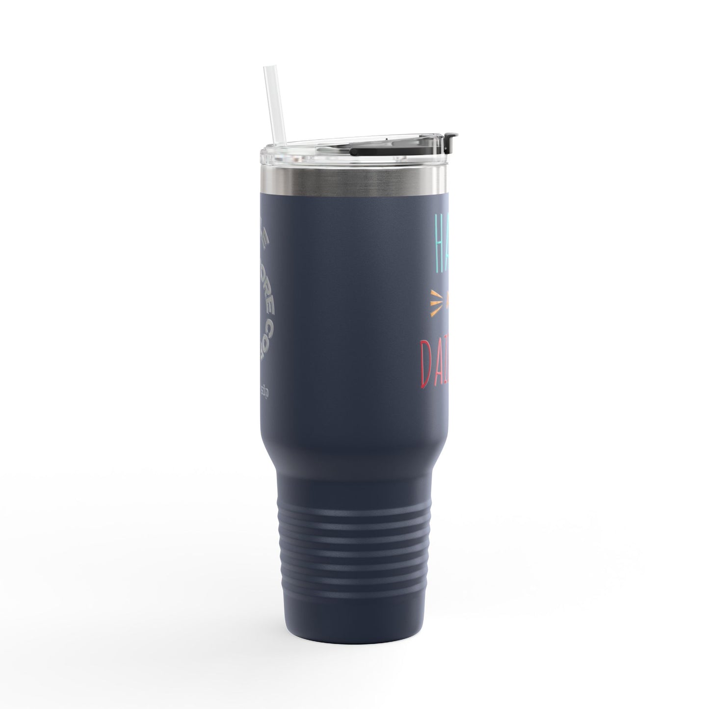 Happy Dazzling Insulated Travel Mug, 40oz - Perfect for On-The-Go, Gifts, Coffee Lovers, Travel Essentials, Joyful Sips