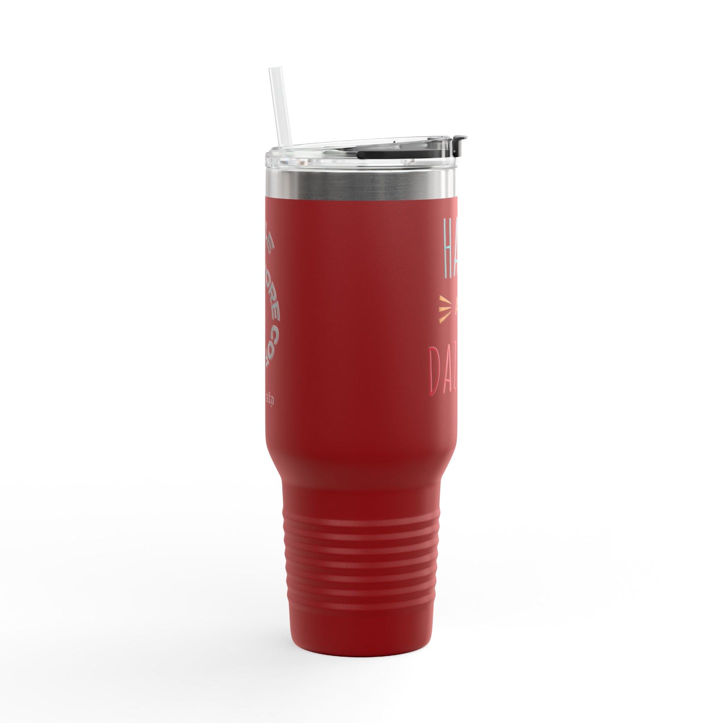 Happy Dazzling Insulated Travel Mug, 40oz - Perfect for On-The-Go, Gifts, Coffee Lovers, Travel Essentials, Joyful Sips