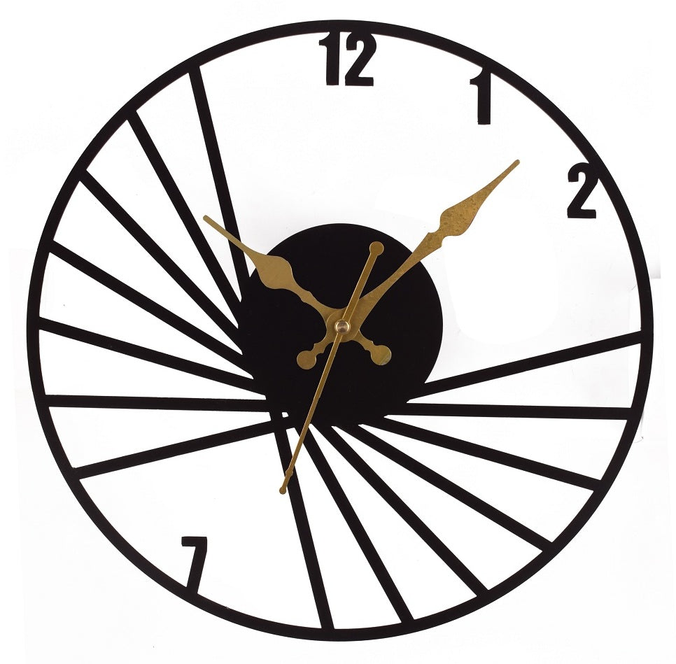 Premium Metal Wall Clock – Silent Sweep Quartz Movement & Modern Decorative Design